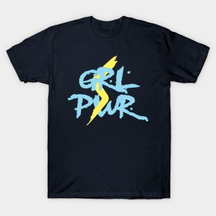 Grl Pwr in Powder Blue T-Shirt